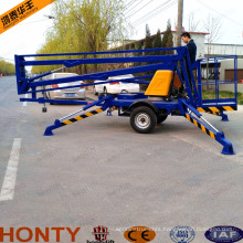 Towable boom lift for sale trailer mounted boom lift cherry picker for sale/tractor mounted corn picker